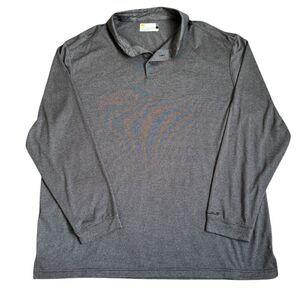 Jack Nicklaus Staydri Long Sleeve Polo Gray Golf Outdoors XXL